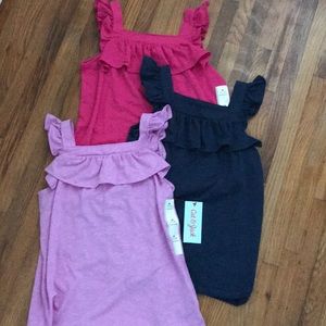 3 like new Cat & Jack girls tops Size M 7-8